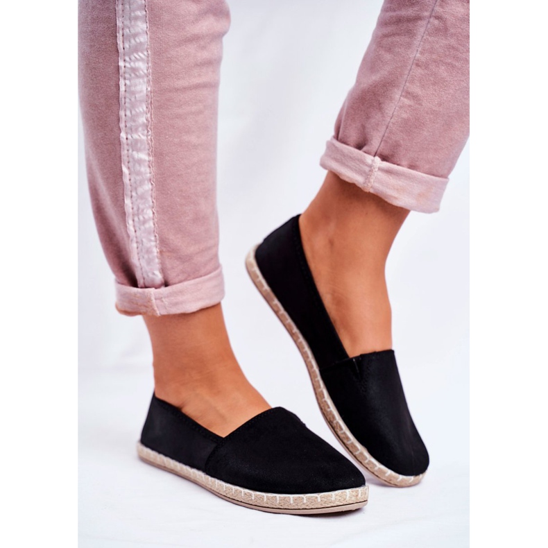 NEWS Women's Black Slip-On Espadrilles 2