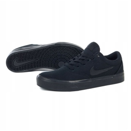 Nike Sb Charge Cnvs Jr CQ0260-005 shoes black grey 1
