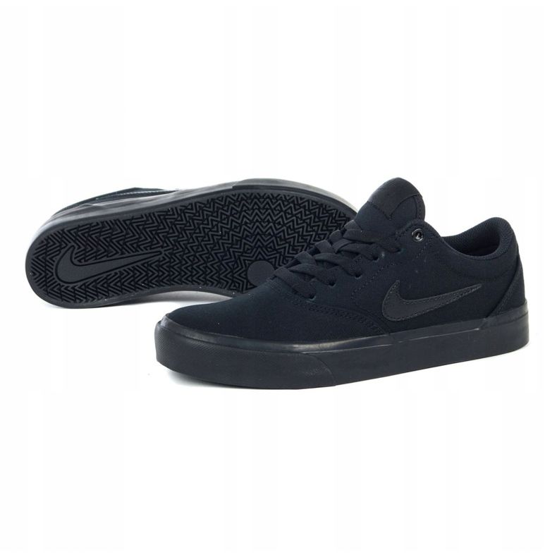 Nike Sb Charge Cnvs Jr CQ0260-005 shoes black grey 1