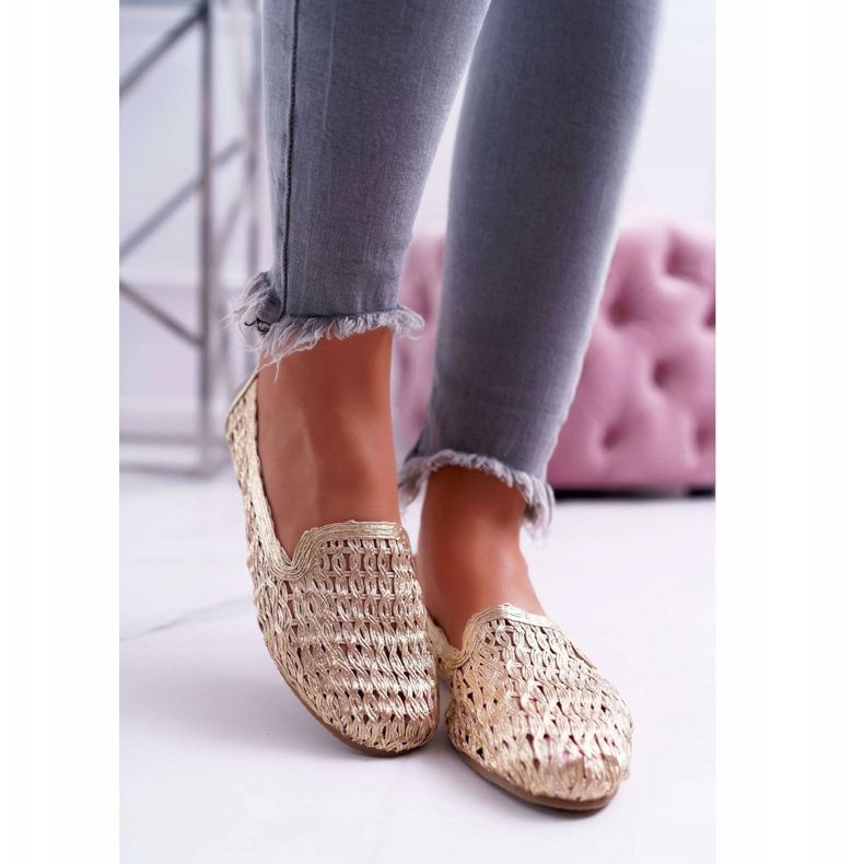 Women's Ballerinas Lu Boo Braided Golden 4Ever 2 Women's Ballerinas Lu Boo Braided Golden 4Ever 2
