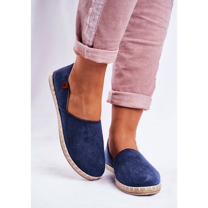 NEWS Women's Navy Blue Vulcan Slip-On Espadrilles 2 NEWS Women's Navy Blue Vulcan Slip-On Espadrilles 2