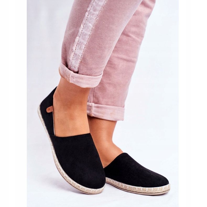 NEWS Women's Black Slip-On Espadrilles 1