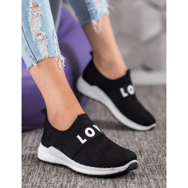 SHELOVET Love Slip-On Shoes black 1