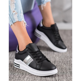 SHELOVET Eco Leather Sneakers black 1