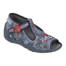 Befado children's shoes 217P099 red blue grey 1