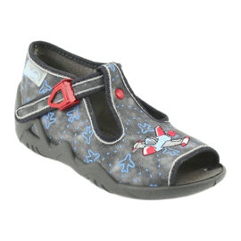 Befado children's shoes 217P099 red blue grey 2