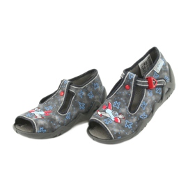 Befado children's shoes 217P099 red blue grey 4