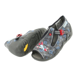 Befado children's shoes 217P099 red blue grey 5