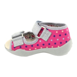 Befado yellow children's shoes 342P008 pink grey 1 Befado yellow children's shoes 342P008 pink grey 1
