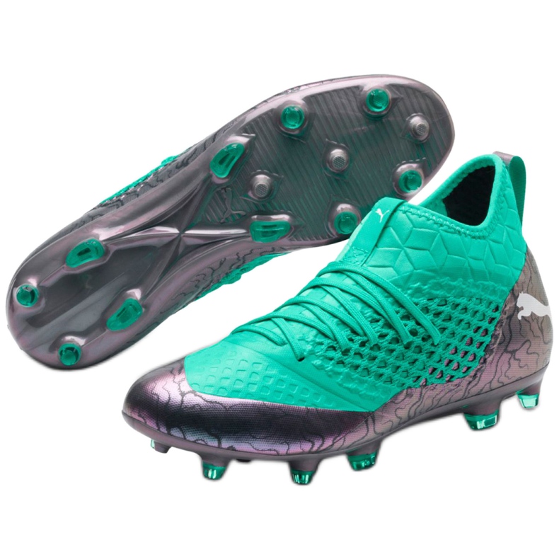 Football boots Puma Future 2.3 Netfit Fg Ag Color Shift M 104832 01 green 3