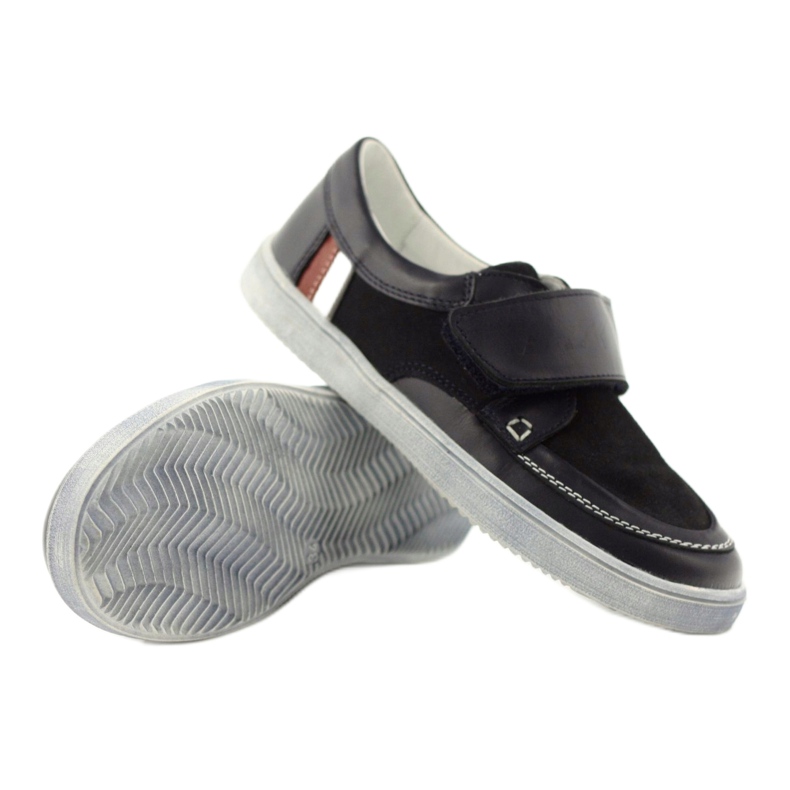 Leather sports shoes Bartek 28369 blue 4