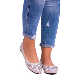 Lu Boo Golden Ballerinas on Elastic Stones Even 3