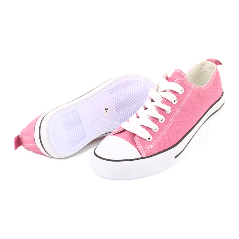 Pink American Club women's shoes tied sneakers 3 Pink American Club women's shoes tied sneakers 3