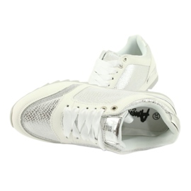American Club Women's sports shoes 16355 white/silver grey 4