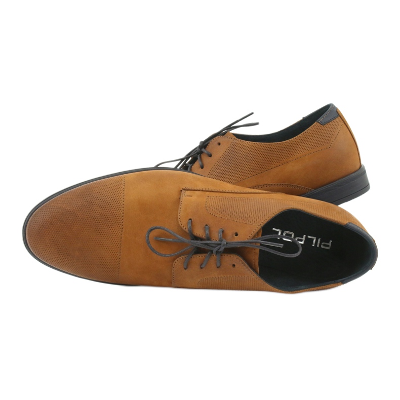 Pilpol Men's leather shoes 1730 brown 5 Pilpol Men's leather shoes 1730 brown 5