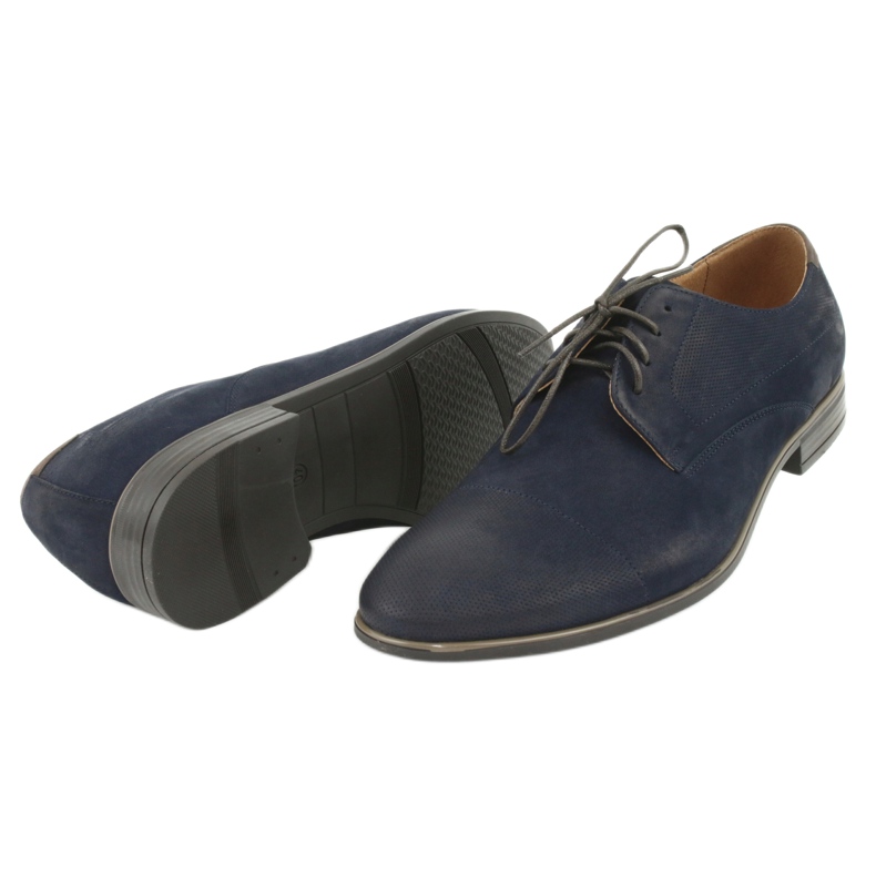 Pilpol 1731 navy blue men's shoes 3