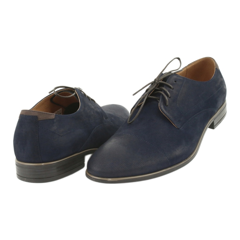 Pilpol 1731 navy blue men's shoes 4