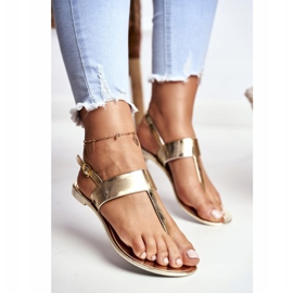 Lu Boo | Nora II-GAT Gold Mirror Sandals golden 1