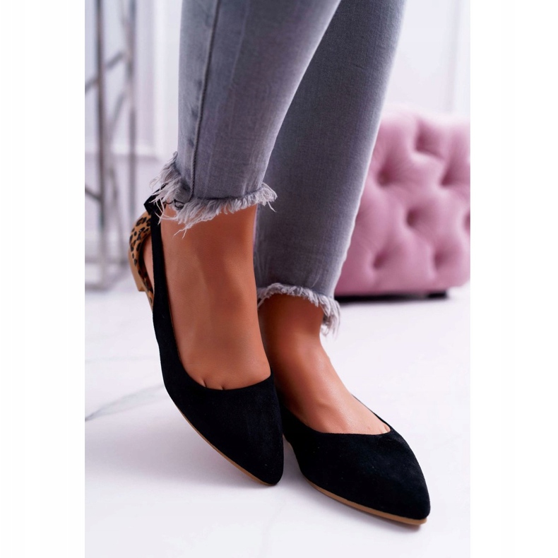 Lu Boo Ballerina In Spitz Black Suede Better 2