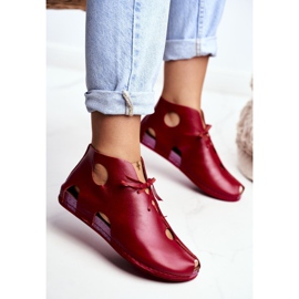 Women's Brogues Maciejka Red 03426-08 2