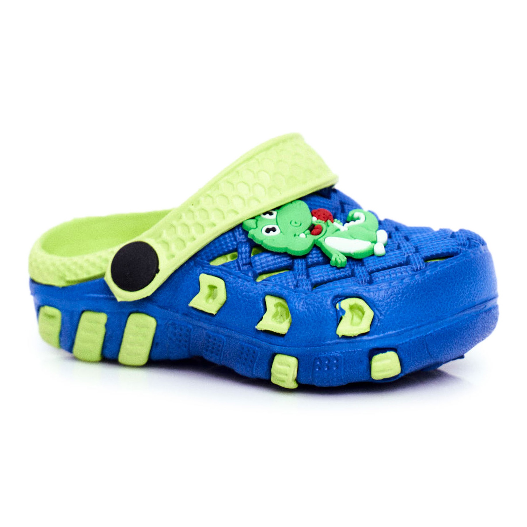 Children's Slippers Foam Crocs Navy Blue Crocodile Casper yellow - KeeShoes
