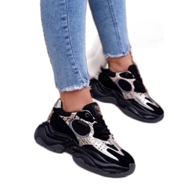 Women's Sport Shoes Big Star by Daniel Lopez Black and Gold FF274A524 yellow 1