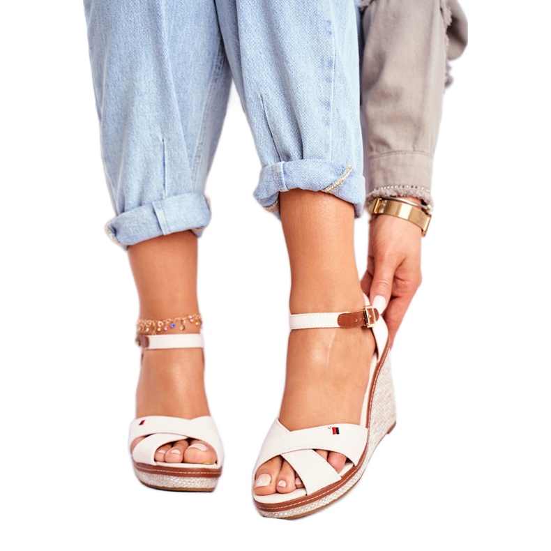 SEA Women's Sandals On Wedge Beige LaMane 2 SEA Women's Sandals On Wedge Beige LaMane 2