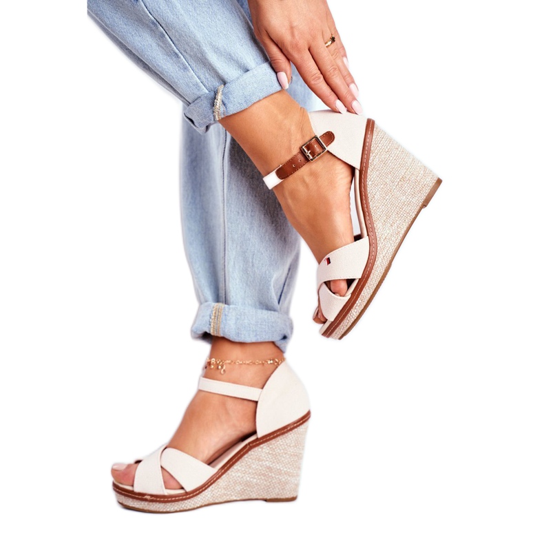 SEA Women's Sandals On Wedge Beige LaMane 1 SEA Women's Sandals On Wedge Beige LaMane 1