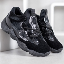 SHELOVET Black Sneakers 2
