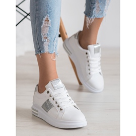 RTX WALK Sneakers With Silver Inserts white grey 1