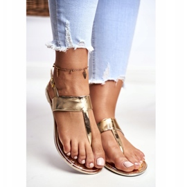 Lu Boo | Nora II-GAT Gold Mirror Sandals golden 2