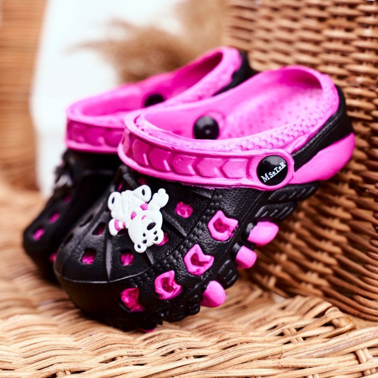 Children's Slippers Foam Crocs Black Polar Bear Oddie pink 1