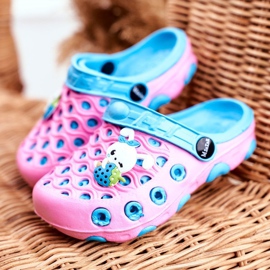 Children's Slippers Foam Crocs Pink Rabbit Zoë 1