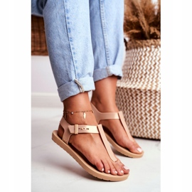 Women's Sandals Fragrant Rubber ZAXY Beige DD285040 1