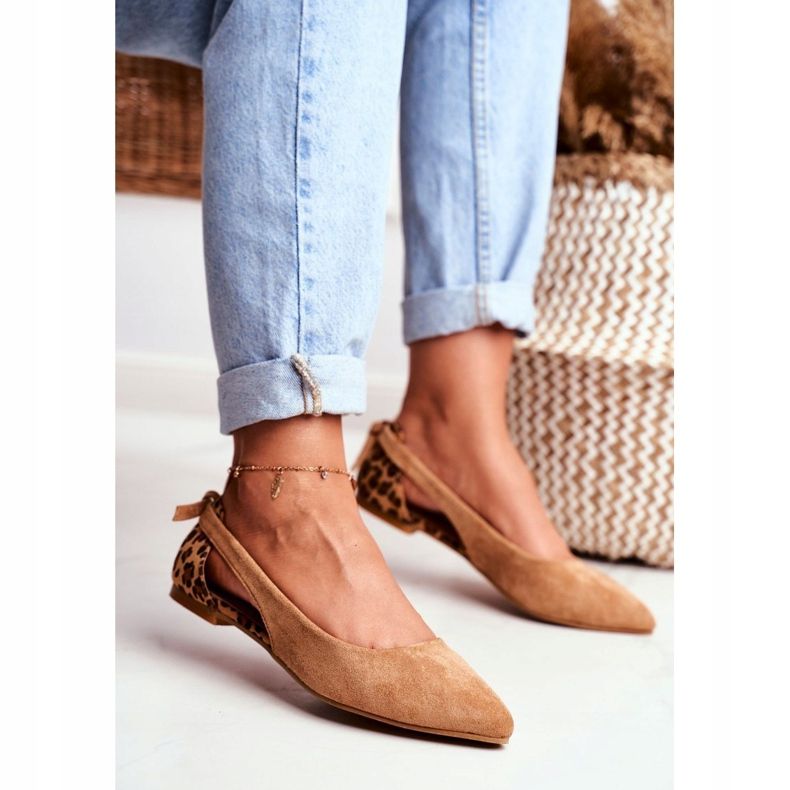 Lu Boo Ballerina In Spitz Suede Camel Better brown 1