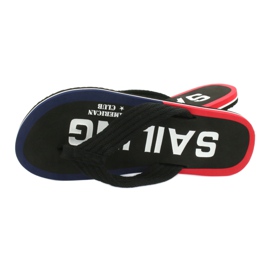 American Club Men's American JP02 flip-flops white black red navy blue 2 American Club Men's American JP02 flip-flops white black red navy blue 2