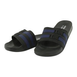 American Club Foam flip flops on the NH16 Black/Navy Black Beach 1