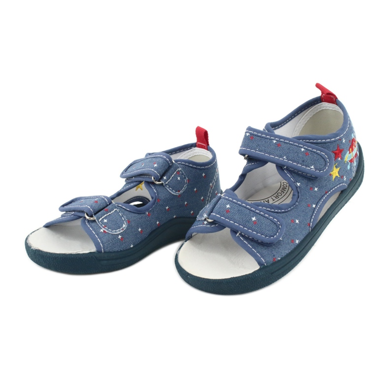 American Club American sandals children's shoes leather insole TEN28 red blue yellow 2 American Club American sandals children's shoes leather insole TEN28 red blue yellow 2