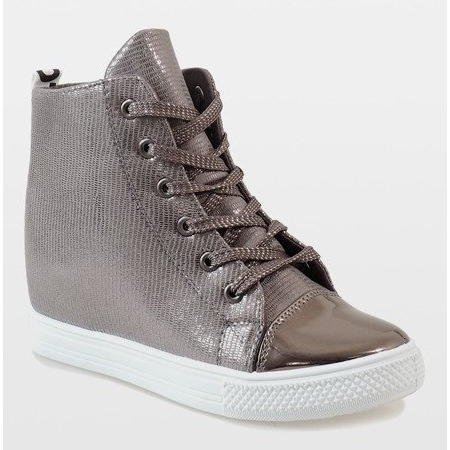 Gray wedge sneakers 29333-3 grey 1