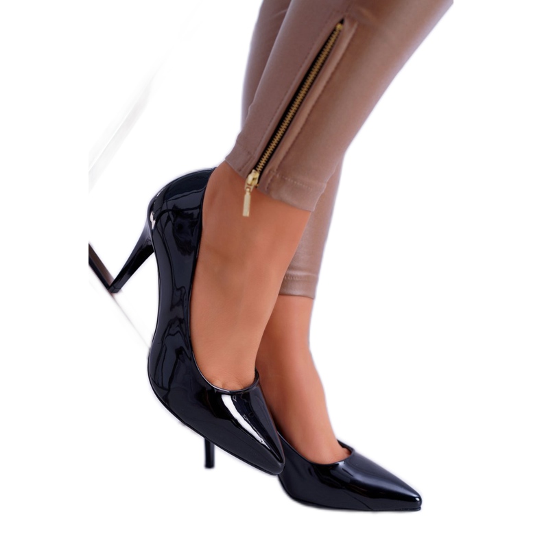 Sergio Leone Pumps on a Black Lacquered Nebraska 1
