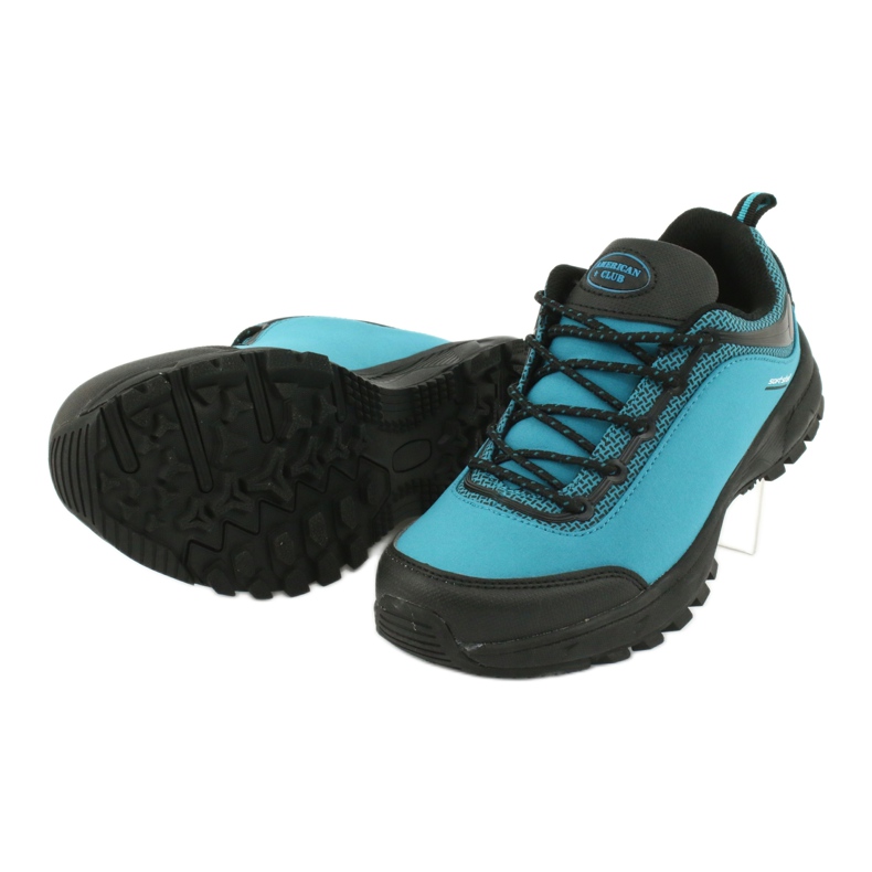 American Club HL05 waterproof softshell sports shoes black blue 3