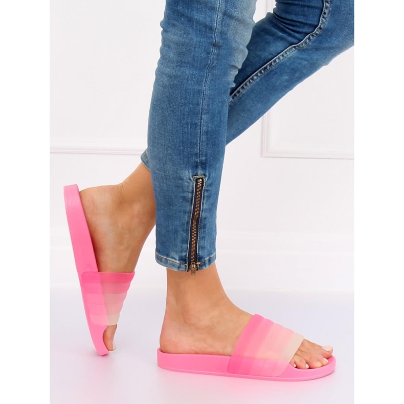 Pink Women's pink slippers K-9183 Fuchsia 1