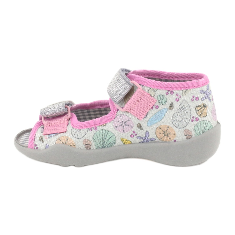 Befado children's slippers 242P097 multicolored pink grey 2