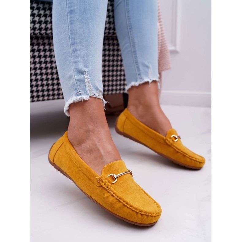 SEA Women's Yellow Loafers Suede Sonnero 1