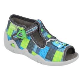 Befado children's shoes 217P104 blue grey green 1