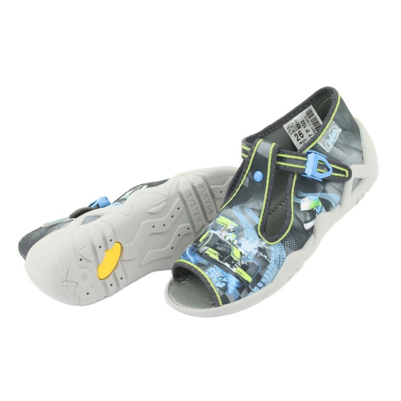 Befado children's shoes 217P102 blue grey green 6