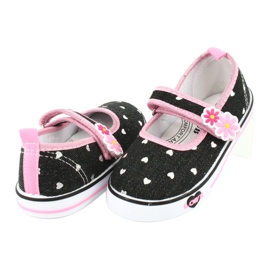 American Club TEN14 velcro sneakers black pink 3