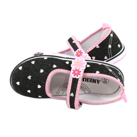 American Club TEN14 velcro sneakers black pink 4
