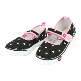 American Club TEN14 velcro sneakers black pink 2