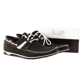 Riko men's sports shoes 625 leather white black 4 Riko men's sports shoes 625 leather white black 4